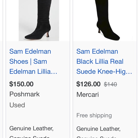 NIB Sam Edelman Lillia black suede boots 6.5 - Picture 9 of 10